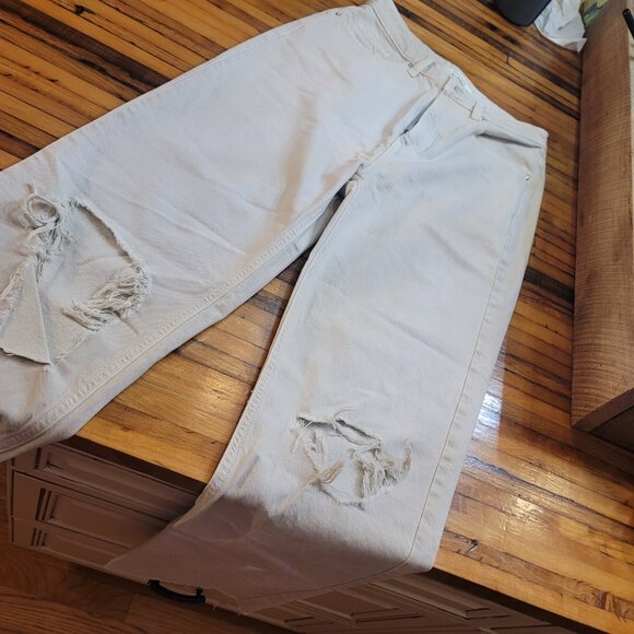 Pacsun 90's Boyfriend Jean, off white, size 27 - Picture 4 of 6